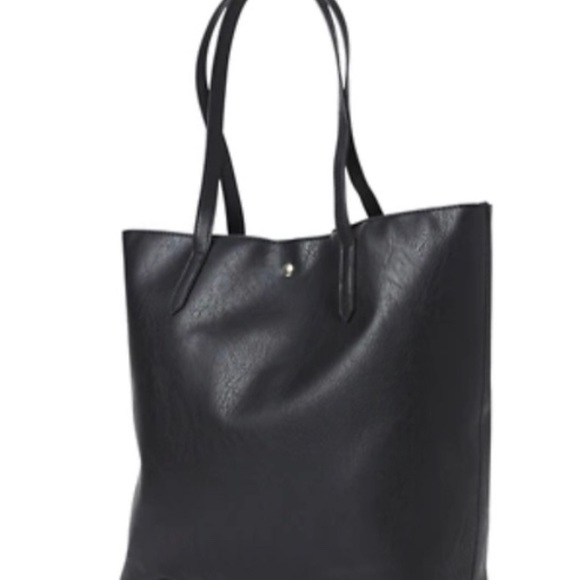 KIM ROGERS BLACK 3 in 1 TOTE Handbag, pouch, wristlet NWT - Picture 2 of 6